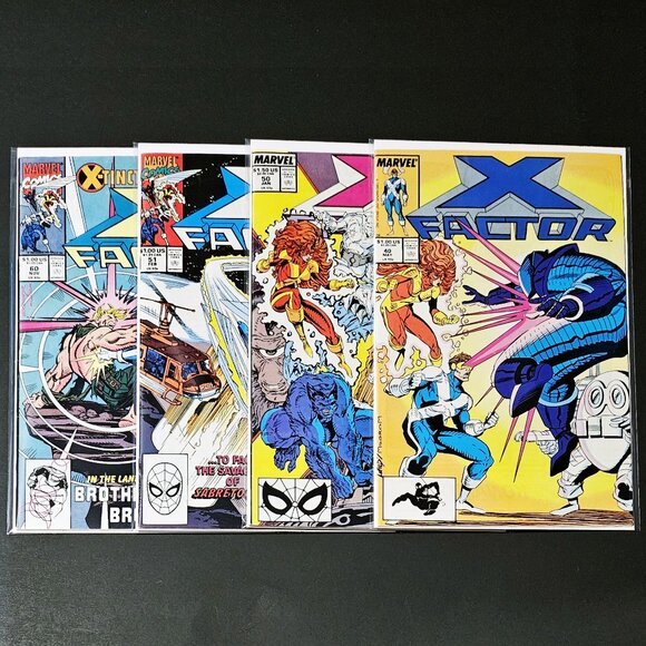 X-Factor #40, #50, #51, #60 Vol. 1 - 4 Book Lot 🔑 issue (1989-90) - Picture 1 of 10